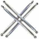 Raw Silver | 50 Caliber Racing Heavy Duty Radius Rod Kit for Polaris PRO R / TURBO R -  Raw Silver Finish
