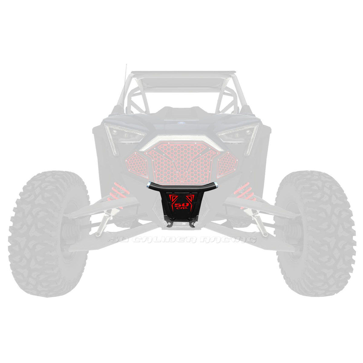 Red / Black | PRO R / TURBO R Front Bumper Black Skid Plate with Red Insert