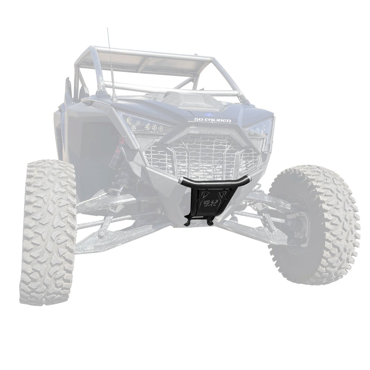 Raw Clear / Black | PRO R / TURBO R Front Bumper Black Skid Plate with Raw/Clear Insert