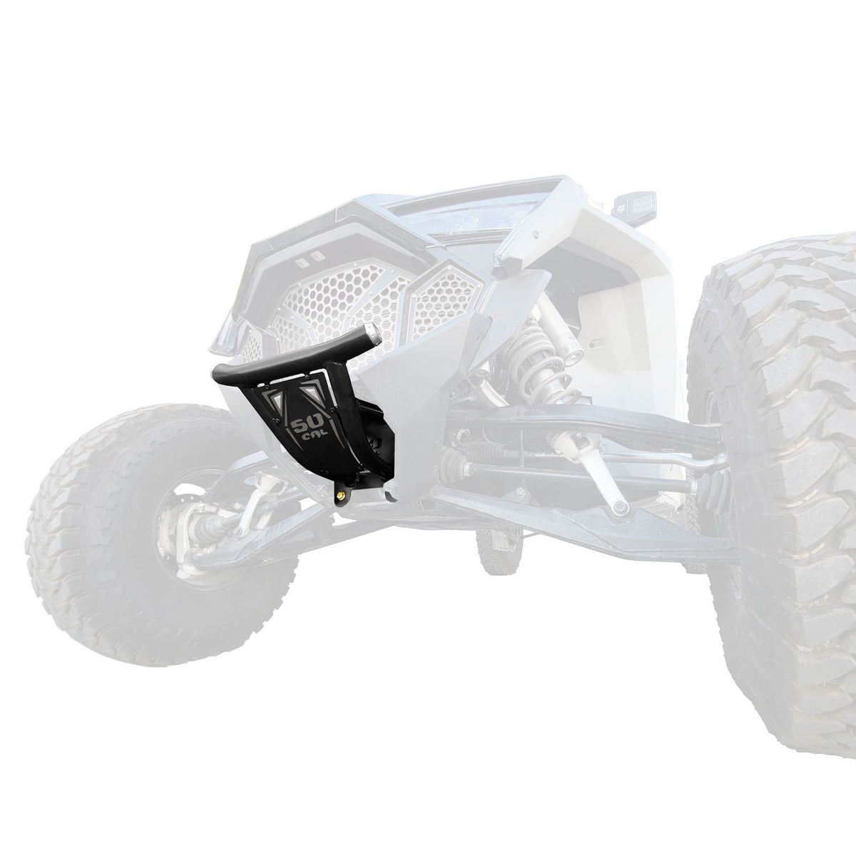 Raw Clear / Black | PRO R / TURBO R Front Bumper Black Skid Plate with Raw/Clear Insert