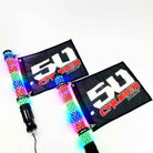 PAIR of Fat LED Whips | PAIR of 50 Caliber Racing Fat LED Whips