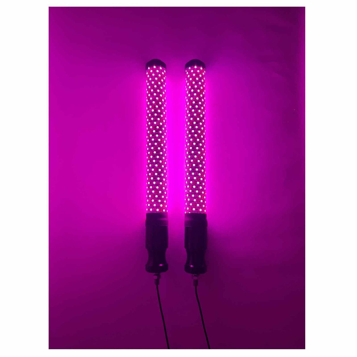PAIR of Fat LED Whips | PAIR of 50 Caliber Racing Fat LED Whips