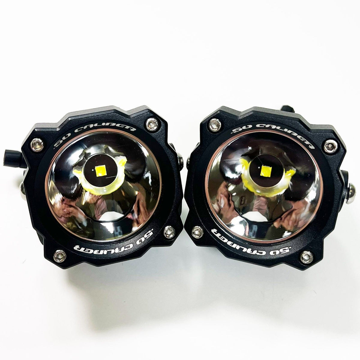 2" High Output Pod Lights - 50W 7500 Lumens | 2" High Output Pod Lights - 50W 7500 Lumens - WHITE LENS