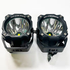White | 2" High Output Pod Lights - 50W 7500 Lumens - WHITE LENS