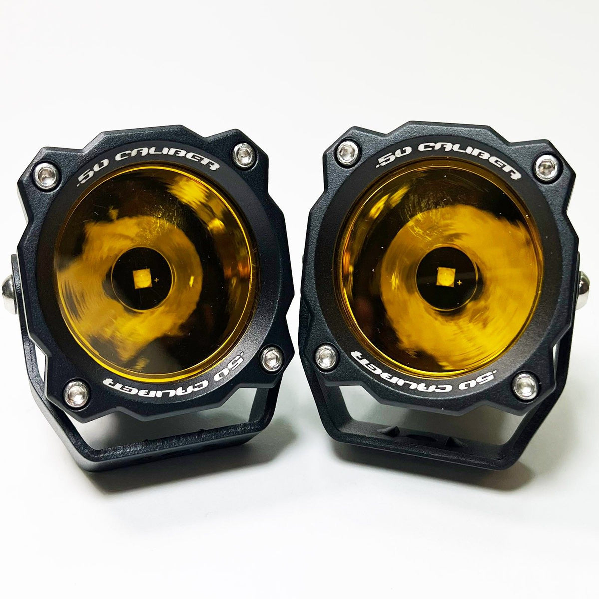 2" High Output Pod Lights - 50W 7500 Lumens | 2" High Output Pod Lights - 50W 7500 Lumens - AMBER LENS