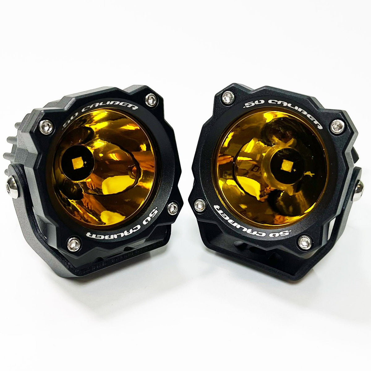 2" High Output Pod Lights - 50W 7500 Lumens | 2" High Output Pod Lights - 50W 7500 Lumens - AMBER LENS