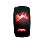 Red | “Blow Me” sexy silhouette rocker switch with red LED illumination – waterproof carling style switch for utv, atv, and marine 12v