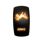 Orange | “Blow Me” sexy silhouette orange LED rocker switch – waterproof on/off switch for utv dash panels, 12v accessories, and off-road